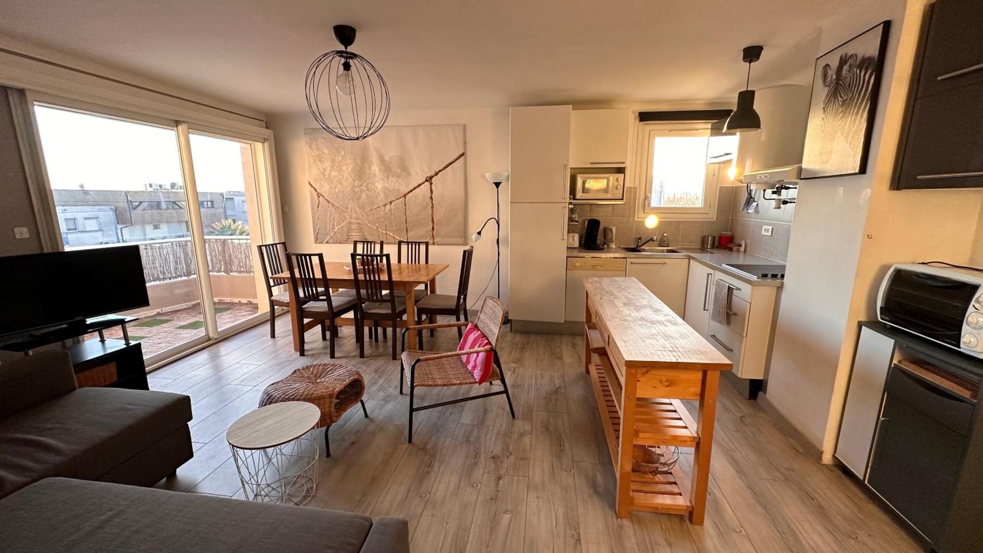 Appartement De L'Oursiniere 4/6 Pers Vue Mer Palavas-les-Flots Extérieur photo